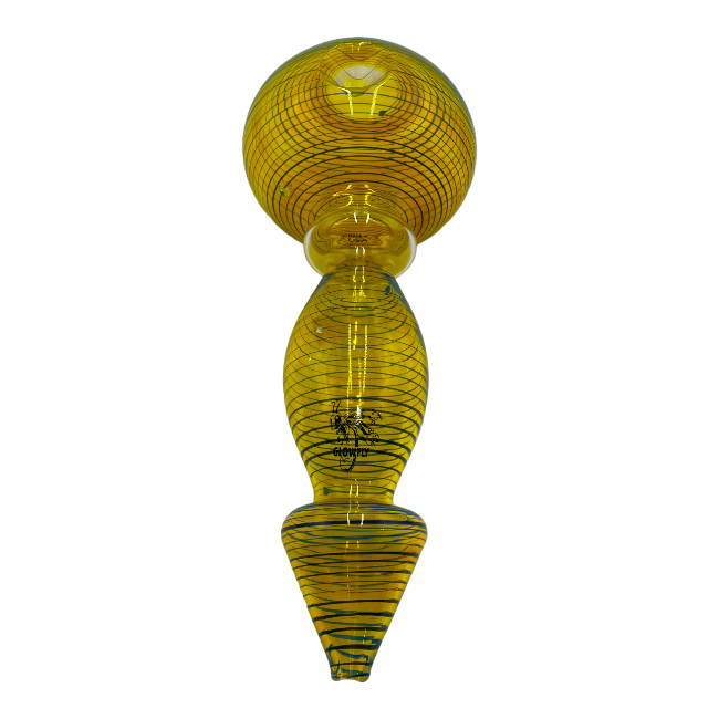 GLOWFLY GLASS - GLASS PIPE - HANDPIPE - 16" - 1CT - HP-20B - FUMED