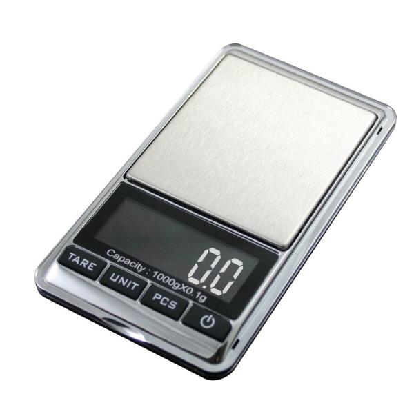 AWS 1500 X 0.1G Chrome Pocket Scale